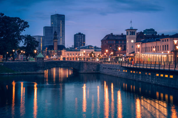 Copenhagen evening skyline