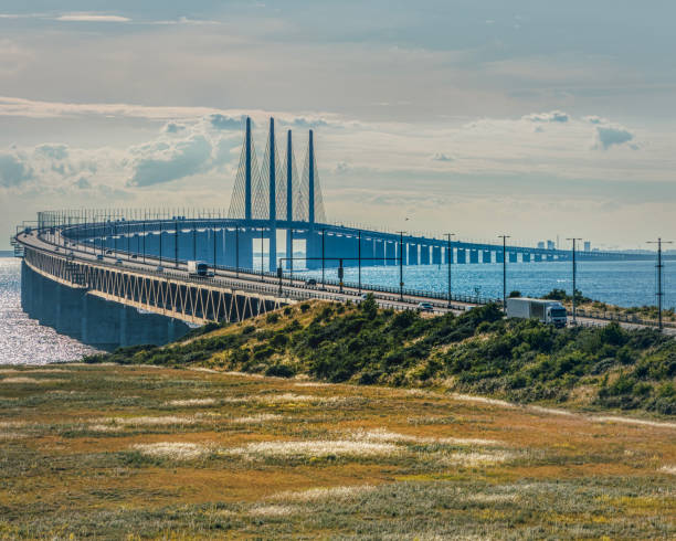 Øresund Bridge aerial view